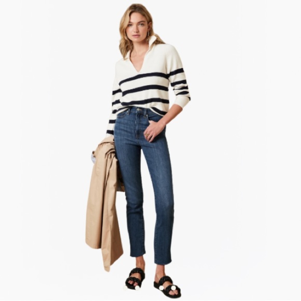 NYDJ High-Rise Straight Ankle Slim Liftxtuck Technology Women’s Jeans - Size: 6